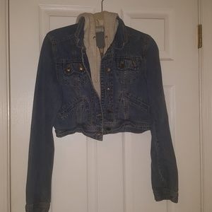 Cropped Jean Jacket w/hood